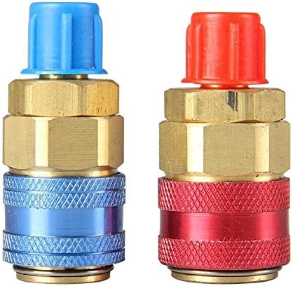 Wosonku Auto Quick Couplers Bass Adapters Low & High Side AC Manifold Automotive