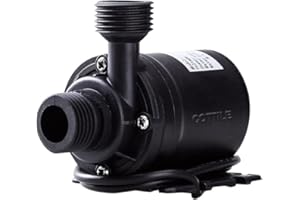 Hihey DC 12 V 800 L/H 5 M Bomba de agua sumergible sin escobillas para sistema de circulación de agua sistema de circulación solar