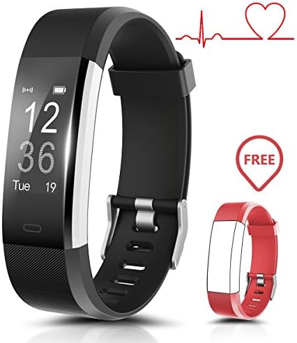 Smart Watch Waterproof IP67 Activity Tracker With Heart Rate Monitor - Fitness Tracker 0.96" OLED Screen Bluetooth 4.0 Pedometer Smartwatch Wireless USB charging Wristband Bracelet（Replacement Strap）