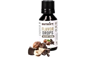 NUTRIFY Flavor Drops Haselnusscreme 30ml Aromatropfen o. Kalorien, mehr Haselnussgeschmack in Lebensmittel & Getränke, zuckerfrei, fettfrei, vegan, o. künstliche Farbstoffe