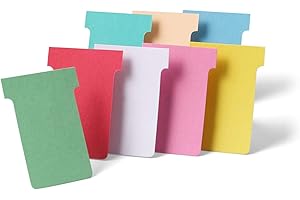 Nobo, Lot de 100 fiches T pour planning, Indice 4, Jaune, 2004004