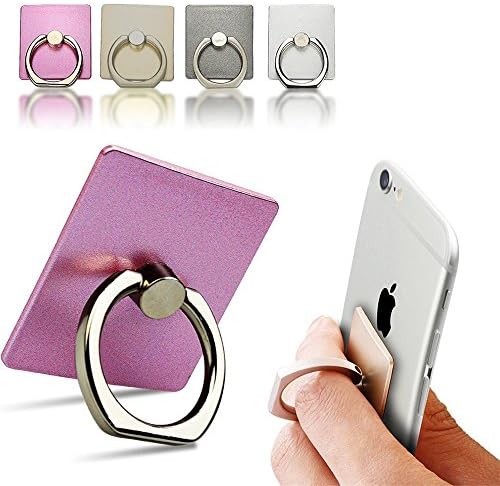Phone Stand, ECVILLA Luxury Universal Phone Stand,Multi-Angle Portable Stand,360 Rotation 3D Aluminium Alloy Ring Grip/Phone Holder for iPhone 6 6s 7 7plus Samsung LG HTC NOKIA ect (Pink)