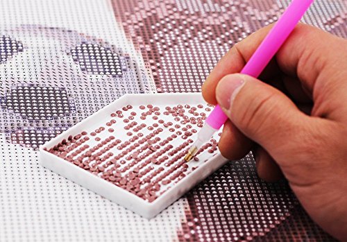 OLY 5D Runde Drill Blue Dolphin Diy Diamant Malerei Pfingstrose Blumen Needlework voller Diamant Stickerei Malerei - 4