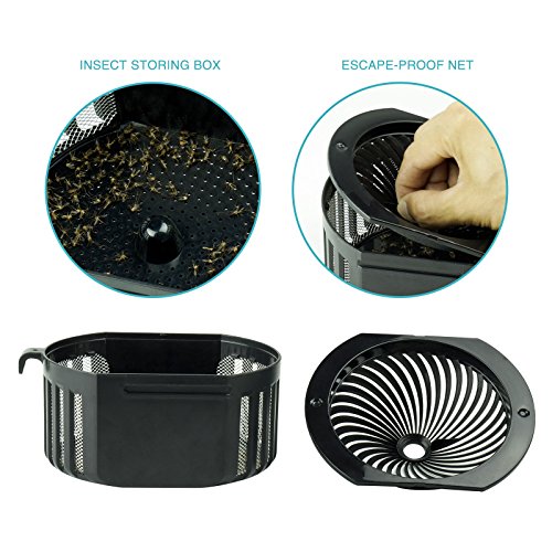 Apalus® Umweltfreundliche LED Mückenfalle (Verbessertes Model), Insektenfalle Mit Vakuum Ventilator Zum Fangen Von Kleinen Insekten, Inklusive Kostenlosem Mücken-Lockstoff (Unter Aktuelle Angebote) - 4