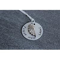 Namens-Kette Schutzengel mit Flügel