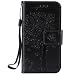 Produktbild Nancen Tasche Hülle für Apple iphone 4 / 4S (3,5 Zoll) Flip Schutzhülle Zubehör Lederhülle mit Silikon Back Cover PU Leder Handytasche im Bookstyle Stand Funktion Kartenfächer Magnet Etui Schale