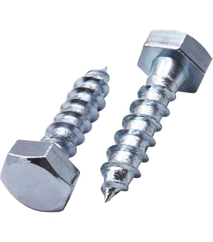 Lot De 12 Boulons Auto-taraudeurs Tête Hexagonale M10 X 130 Mm – Pour Béton Et Maçonnerie