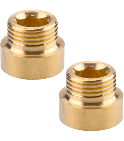YFLeomry 2 stuks Kraanverlenging 1/2 inch 30mm roestvrij staal verlengingsfitting, douchekopverlenging, wateraansluitingverlenging voor kranen, hoekventielen & douchekoppen