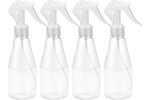 Ehuihuan 4 Pièces Spray Vide Vaporisateur Rechargeable, 200 ml Brumisateur Réutilisable Eau, Portable Convient pour la Coiffure, le Jardinage, le Nettoyage de Meubles