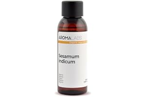 Sésame BIO (Sesamum indicum) - 50 mL - Huile Végétale Vierge et Certifiée AB - Aroma Labs - Made in France