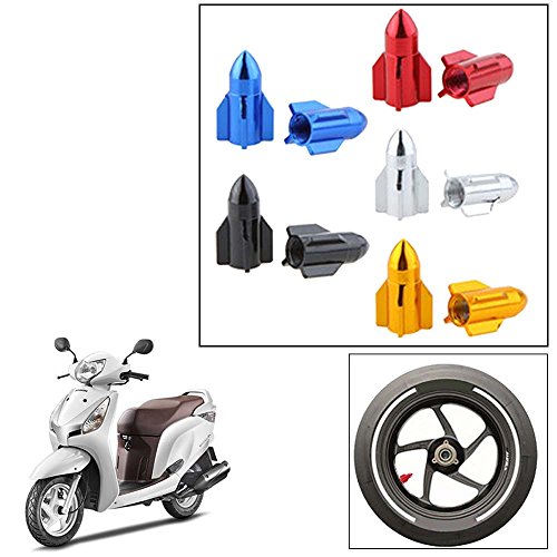 Vheelocityin Bullet Shape Multicolor Tyre Valve Cap (set of 2) For Honda Aviator RS.99 (34.00% Off) - Amazon