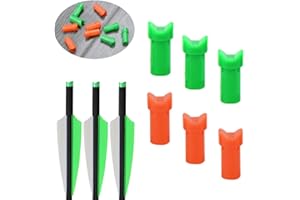 SHARROW 100pcs Encoche de Flèche Arbalète Flèche Encoche Tir à l'arc Demi Lune Nock de Flèches d'arbalète pour ID7.6mm Arbre de Flèche