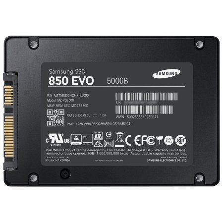 Samsung SSD 500GB 2.5ZOLL 6.3CM SATAIII 850 EVO STARTE -