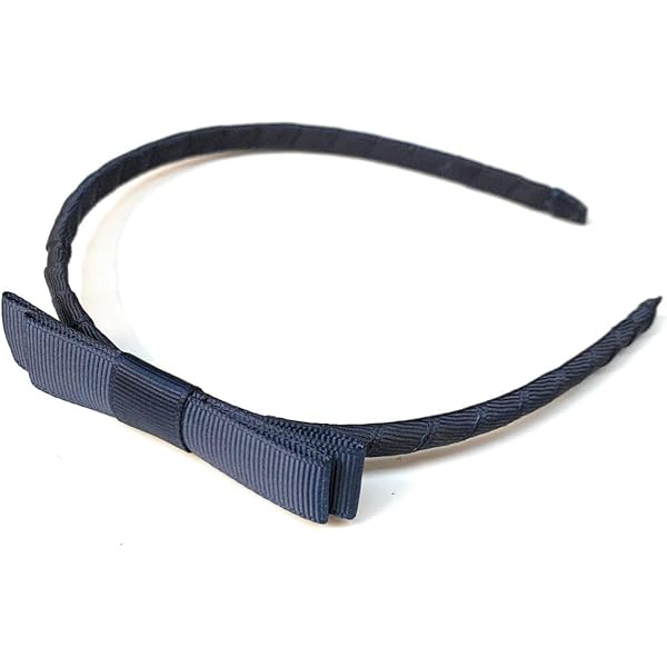 thumbnail image 2 of Knotted Bow Headband - Navy Claire's US 2 of 10