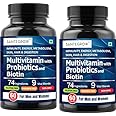 Santegrow Multivitamins with Probiotics and Biotin for Men & Women - Pack of 2