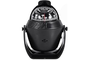 Shiwaki Boussole Marine de Bateau de Voiture de Boussole de Navigation électronique LED Boussole de Camping