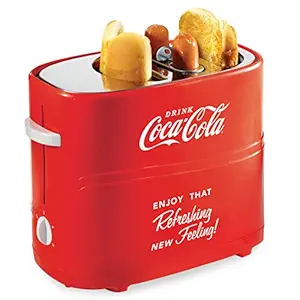 Nostalgia Electrics Coca Cola Series HDT600COKE Pop-Up Hot Dog Toaster