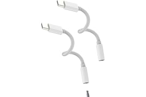 WASRUYI Adattatore USB C a Jack 3.5mm Cuffie(2 pack)per Apple iPhone 16 15 Aux DAC Audio Cavo Presa per Auricolari Microfono Splitter compatibile per Samsung tipo c Adapter Macbook Auto Convertitore Accessori