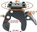 Produktbild LKH7 Schnellspanner Zange 4- Krallen Halterung Universal Fahrrad Motorrad Kinderwagen Clip, zB.: die meisten HR Herbert Richter Hama Brodit iGrip LKB29L o.ä. Quick-Fix Adapter zum Befestigen zB von Handy Smartphone Dashcam carcam