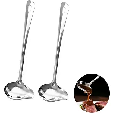 Sauslepel met schenktuit RVS 18/10 ø4,5x22 cm 20 ml