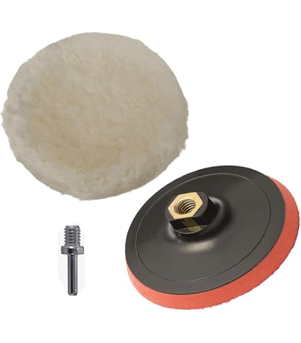 VPD Low-Lint Wool Buffing Pad (1/2" Pile) - Prewashed Lambswool Polishing Pad For DA & Rotary Polishers - View #7