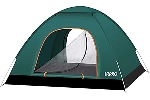 URPRO Instant Automatic pop up Camping Tent, 2-3 Persons Lightweight Tent, Waterproof Windproof, UV Protection, Perfect for Beach, Outdoor, Traveling,Hiking,Camping, Hunting, Fishing