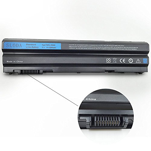 SLODA Laptop Ersatz Akku für Dell Latitude E6420 E6430 E6520 E6530 E5420 E5520 E5430 E5530 Vostro 3460 3560 Serie Laptop Ersatz Batterie [Li-ion 11.1V 5200mAh 6 Zellen] - 3