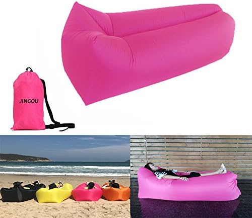 JINGOU Inflatable Lounger Couch with Carry Bag Beach Lounger Air Sofa Inflatable Couch Bed Pool Float for Indoor/Outdoor Hiking Camping,Beach,Park,Backyard Waterproof Durable (Style 8)