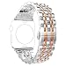 Produktbild TianranRT Edelstahl Armband Smart ArmbandWatch Armband Riemen Für Apple ArmbandWatch Serie 4 40MM (Roségold,40MM)