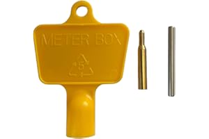 Universal Meter Box Repair Kit - Includes Hinges and Meter Box Key Set for Fast and Easy Repairs - Compatible with Gas, Electric, and Water Meter Boxes