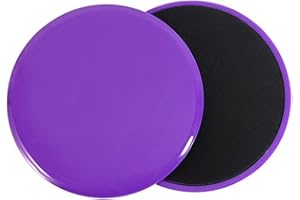 BOBOZHONG Exercise Slider,Core Sliders Double Sided Gliding Discs Sliding Discs Gym Home Fitness Equipment for Use on Carpet Hardwood Floors(Purple)