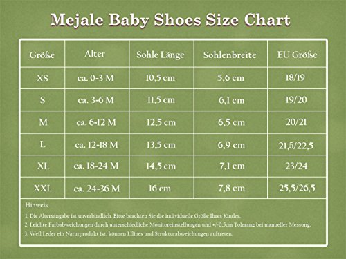 Mejale Weiche Sohle Leder Babyschuhe Lauflernschuhe Krabbelschuhe Kleinkind Kinderschuhe Hausschuhe - 7