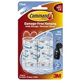 Command Mini Hooks and Strips - Clear