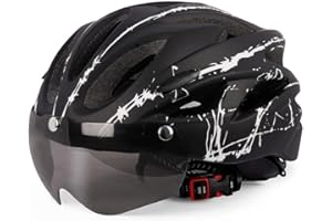 Kask rowerowy Sahgsa, kask rowerowy Regulowana ochrona Kask rowerowy dla dorosłych mężczyzn Kask ochronny z wizjerem magnetycznym do jazdy na deskorolce Narciarstwo Snowboard 54-62 CM
