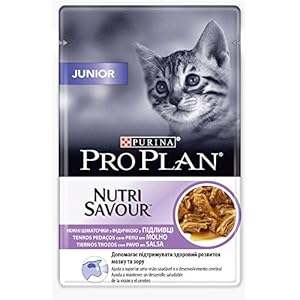 Purina ProPlan en Salsa Comida para gato Junior, bebe, gatito con Pavo 24 x 85 g