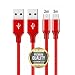 Produktbild STYLETECK Micro USB Kabel, [2M 3M] 2 Stück Ladekabel, Nylon Geflochtene 2,4 A schnellladekabel für Android Smartphones, Samsung Galaxy S6/ S7/ Edge, Sony, Nokia, LG, Kindle, PS4, Tablette und mehr