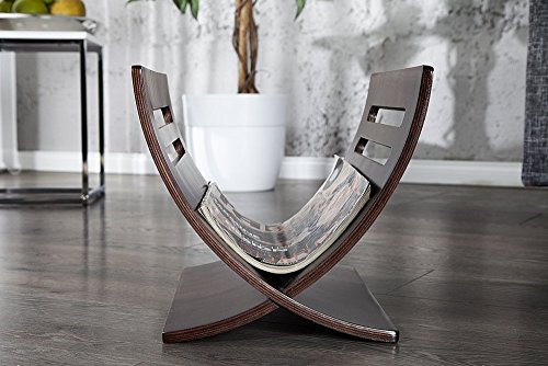 Design Zeitungsständer NEWS wenge coffee Magazinständer - 5