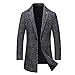 Produktbild LIMITA Lässige Herren-Trenchcoats Fashion Business Lange Jacke Herren Slim Windbreaker im britischen Stil Oberbekleidung Herren Slim Fit Woolen Cardigan