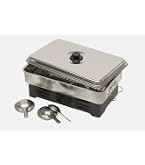 Scatola Affumicatura Per BBQ Kitchen Craft Acciaio Inox | 22,5 X 9 X 4 Cm Per Carbone E Gas