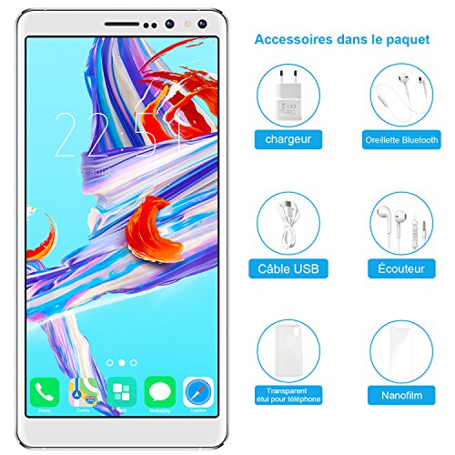 Smartphone Pas Cher Telephone Portable debloqu Double Sim 4G Android 7 0 5 5 Pouces 18 9 Double HD Cam ra 1280 720 IPS cran 16Go ROM 2800mAh 1 3GHz Quad-Core T l phone D bloqu Blanc reviews Smartphone Pas Cher Telephone Portable debloqu Double Sim 4G Android 7 0 5 5 Pouces 18 9 Double HD Cam ra 1280 720 IPS cran 16Go ROM 2800mAh 1 3GHz Quad-Core T l phone D bloqu Blanc
