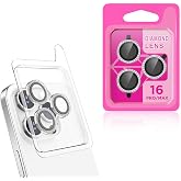 ZORE Apple İle Uyumlu iPhone 16 Pro iPhone 16 Pro Max CL-06 Kamera Lens Koruyucu G&uuml;m&uuml;ş