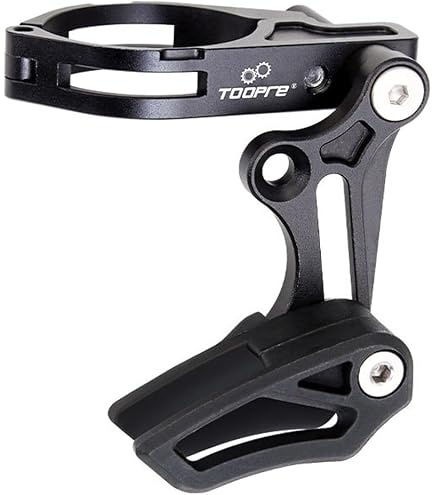 Mountain Bike Single Speed Chain Guide - Aluminum Alloy Front Chainring Protector With Nylon, Anti-Drop Device For MTB/Road Bike-936248