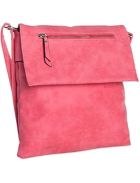 CASPAR Damen Umhänge Tasche ADINA / Handtasche / Schultertasche / Messenger Bag - in vielen Farben - TS817