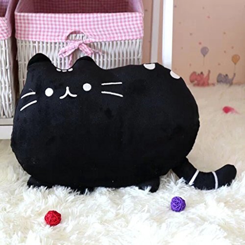 Weichem Plüsch Süße Katze Form Kissen kissenpolster Sofa Spielzeug Wohnkultur 5 Farbe (schwarz) - 3