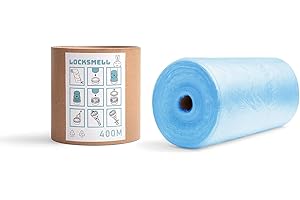 LOCKSMELL Recarga Compatible Con Los Cartuchos Tommee Tippee Sangenic y Otros Cartuchos De Papelera Para Pañales | Hecho De Materiales Reciclados + TUBO DE RECAMBIO (400m)