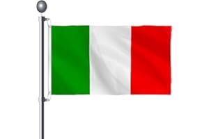 BIGTREE Italy Flag 3x5 Ft Large IT Flag with Brass Grommets Italian National Flags Party Festival Procession Celebration Sport Activities Garden Home Remembrance Day Decoration 90 X 150cm