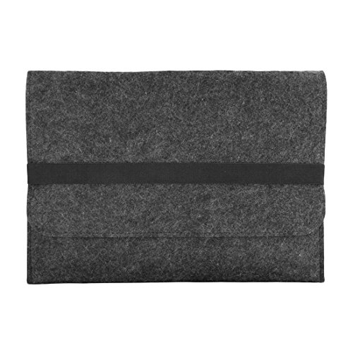 Lenovo ThinkPad X1 Yoga – Carbon Sleeve Tasche Hülle dunkelgrau Filz Case Cover - 5