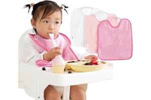 Bugalin Baberos bebe impermeables |Packs - Baberos goma elastica guarderia | 6 meses hasta 4 años| Fáciles de Poner y Quitar De Rizo y Tela Impermeable, Ideal para la Guarderia | Fabricados España