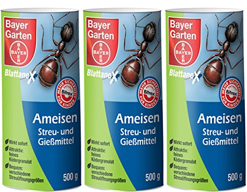 Producto para dispersar, contra hormigas, de Bayer, Blattanex, 3 x 500 g