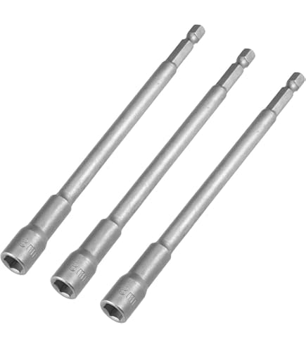 Sourcingmap 100mm Length 1/4" Hex Shank 8mm H8 Hexagon Magnetic Screwdriver Bits - View #9